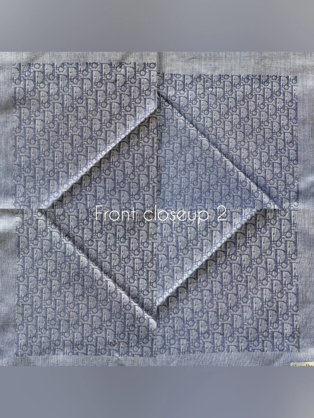 New Christian Dior Vintage Monogram Bandana Scarf Small / Handkerchief